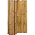 Bambus Sichtschutz BARU – NATURE Bambuszaun aus halben Bambusrohren für Garten, Balkon & Terrasse (HxL)100x 180cm