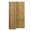 DE-COmmerce® Sichtschutz aus Bambus BARU Halbschalenzaun Gartenzaun Windschutz Zaun Bambusmatte NATURE (HxB) 100 cm x 180 cm