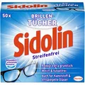 Sidolin Brillenputztücher Streifenfrei 1-lagig weiß, 50 St.