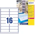 Avery - L7562-25 - ETICHETTE PER INDIRIZZI 99 1X33 9 - ETICHETTE X FOGLIO N 16 (25FF.) LASER (CONF.D