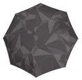 Knirps T.205 Duomatic Perfection Ecorepel M Regenschirm Stone dunkelgrau altrosa