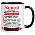 88 Geburtstag Männer Geschenk Tasse | Achtung – Diese Tasse wird von jemandem ab 88 genutzt | Lustige Geschenk Geburtstagstasse mit Spruch 88. Geburtstag | 88ter Geburtstag - Geburtstagsgeschenk Mann