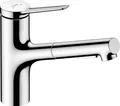 Hansgrohe HG Einhebel-Spültischmischer Zesis M33 150, Ausziehbrause, 2 jet