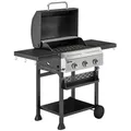 Outsunny Gasgrill, Schwarz, Metall, 9,000 W, 57x102x123 cm, Grills & Outdoor-Küchen, Gasgrills