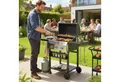 Outsunny Gasgrill inkl klappbar Seitentisch, Gewürzhalter, Unterregal, 6 Haken, Gas-Grill, BBQ Grillwagen, für Balkon Party