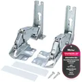 McFilter I 2x Kühlschrank Scharnier kompatibel mit Bosch Siemens Miele AEG Neff 00481147 481147 Neff AEG 407131425/8 Miele 5546050 00481145 00499570 00499569 Ersatz Flachscharnier Kühlschranktür