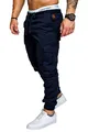 Amaci&Sons Jogger Cargo Herren Chino Jeans Hose 7001 Navyblau W30