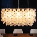 Design Hängelampe SHELL REFLECTIONS 80cm Muschellampe Perlmutt Hängeleuchte