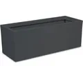 ONDIS24 Blumenkasten Graphit (1 St), 79.5 x 29.5 x 29.5 (H) cm, Pflanzvolumen ca. 57 Liter
