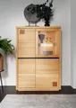 Highboard Vitrine 103x148cm Massivholz Buche Kernbuche geölt NEU OVP!!!