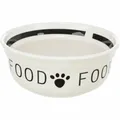 Trixie Hunde-Napf Food, Keramik, 1,6 l/ø 20 cm, weiß/schwarz