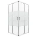 Kerra Madera Str 90x90 SOLO Duschkabine ohne Duschwanne, Chromprofile, 5mm ESG