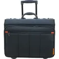 Großer Pilotenkoffer Trolley mit 17 Zoll Laptop-Fach, 30 Liter Schwarz Bowatex