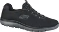 Skechers Summits, Herren Mesh Sneakers, Sportschuhe in schwarz, Memory Foam Fußbett, Skechers Laufsohle, in der Maschine waschbar