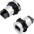 Rj45-02 Rj-einbaubuchse Rj45 Cat5 8/8 1417396 Buchse, Einbau Silber 1 St. - Tru Components