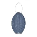 EGLO Solar-Lampion Z_Solar, Solarlampe für außen, Garten Lampe Outdoor, Laterne hängend, Balkon Deko aus Kunststoff in Brombeer, warmweiß, IP44