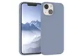 EAZY CASE Handyhülle Premium Silikon Case für Apple iPhone 13 Mini 5,4 Zoll, Hülle mit Kameraschutz Bumper Case stoßfest Handy Softcase Eis Blau