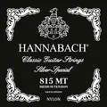 Hannabach Saiten für Klassikgitarre Serie 815 Satz Medium Tension (hochwertig, Allzweck-Saite für fast jedes Instrument, Gitarrensaiten klassische Gitarre, Made in Germany), Schwarz