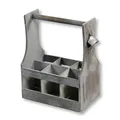 KESPER | Flaschenträger, Material: Sperrholz, Maße: B 25 x H 32 x T 16,8 cm, Farbe: Grau | 66265 13