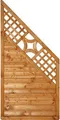 Zaun Abschlusselement Konsta Livia 90 x 180/90 kirschbaum