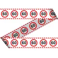 Verkehrsschild 60 Absperrband 15m