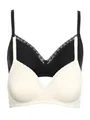 Lisca 2er Pack Soft BH INES 020282 Gr. 85D in Black-Cream