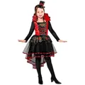 Widdmann Vampir-Kostüm Edle Vampirdame Kostüm für Kinder schwarz 158