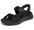 Skechers Herren Go Walk Flex Sandal, Schwarz/Limette, 45 EU