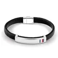 Tommy Hilfiger Jewelry Armband für Herren aus Leder Schwarz - 2790349