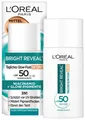 L'ORÉAL PARIS Gesichtsfluid BRIGHT REVEAL TÄGLICHES GLOW-FLUID GETÖNT MITTEL LSF 50, mit Vitamin C und E, feuchtigkeitsspendend.