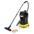 Kärcher Aschesauger AD 4 Premium, 600W, 17l, Flachfilter, schwarz, Blasfunktion - Schwarz/Gelb