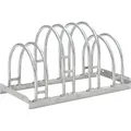 Fahrrad-Bogenparker zweiseitig, verzinkt L 700 mm, 4 Plätze