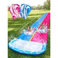 Wasserrutsche Wasserspielzeug Garten Wasserbahn Sprinkler Kinder Blau Rosa 22...