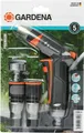 Gardena Premium Grundausstattung, 5-teilig, Reinigungsspritze, Wasserstop