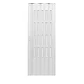 INNENRAUM FALTTÜR IN PVC FÜR HAUSE MIT KUNSTGLASEINSÄTZEN 82x210 WEISS