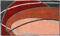 REDBEST Badematte Terra Größe 70x120 cm, WC-Vorlage, WC-Umrandung, Duschvorlage, Duschmatte, WC-Deckelbezug Lynn