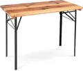 Stagecaptain BBT-117 Hirschgarten Bierzelttisch 117 cm - Robuster, kurzer Biertisch (117 cm lang) - Lackierte Oberfläche - Zusammenklappbar - Einfach zu verstauen und transportieren