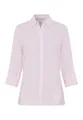 BRAX Style Vicki gestreifte Bluse aus Leinen mit verdeckter Knopfleiste