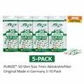 PURIZE® Aktivkohlefilter 7mm Slim 50 Stk Original Made in Germany | 8/9/10 Pack