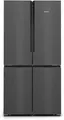 Siemens KF96NAXEA iQ300 Stand Side by Side Kühl-Gefrierkombination, 91 cm breit, 605 L, NoFrost, French-Door, Home Connect, antifingerprint blackSteel