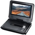 Reflexion DVD7002N Portabler DVD-Player (Eingebauter Akku, AV-IN, AV-Out, USB, SD-Slot, 12V Auto-Adapter)