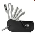 EL BICHO® Vigo I Leder Key-Organizer mit ZLIP® and Slide Einkaufswagenlöser aus