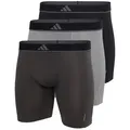 adidas Sportswear Boxer Active Micro Flex (3er Pack) Logo-Bund, elastisch, Mikrofaser, ohne Eingriff bunt L