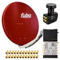 SAT Anlage 8 Teilnehmer Fuba DAA 850 R Satellitenantenne 5-8 Multiswitch LNB 4K