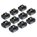 Makita Akku Set 10x BL 1850 B 18 V 5,0 Ah / 5000 mAh Li-Ion Akku ( 10x 197280-8 ) (18 V) (BL1850B)