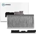 AllSpares CleanAir Aktivkohlefilter für Dunstabzughauben geeignet für Bosch - Silber/Schwarz