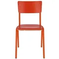 Jan Kurtz Zero Dining Stuhl Stahlrohr - orange