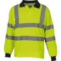 YOKO Warnschutz-Shirt YOKO Langärmliges Poloshirt in Warnfarbe M