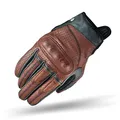 Shima CALIBER Herren Retro Vintage Custom Sommer Motorradhandschuhe, Braun, L