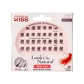 KISS Naturale Trio-Wimpern, 30 Büschel x-s/kurz, inkl. Kleber